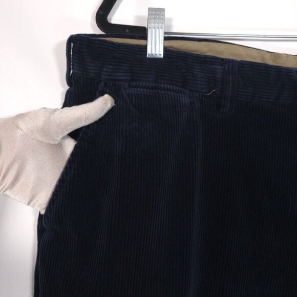 POLO RALPH LAUREN Men’s PRESTON PANT Cotton Corduroy‎ Navy VINTAGE Size 40/30 - Picture 9 of 11
